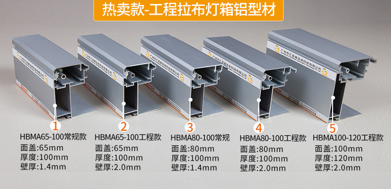 熱賣款拉布燈箱型材